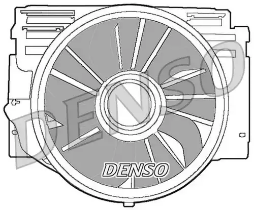 вентилатор, охлаждане на двигателя DENSO DER05007