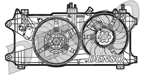 вентилатор, охлаждане на двигателя DENSO DER09027