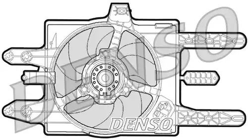 вентилатор, охлаждане на двигателя DENSO DER09031