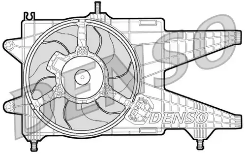 вентилатор, охлаждане на двигателя DENSO DER09038