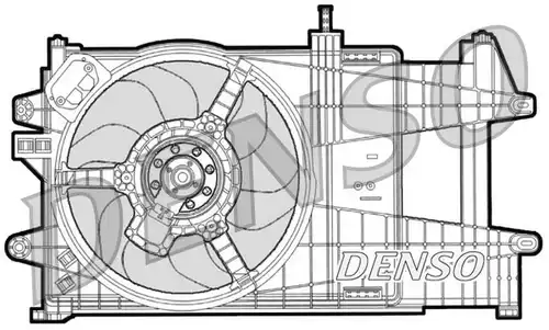 вентилатор, охлаждане на двигателя DENSO DER09039