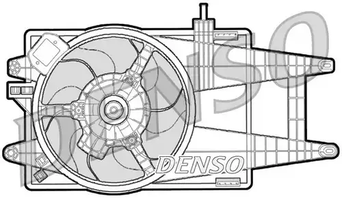 вентилатор, охлаждане на двигателя DENSO DER09040