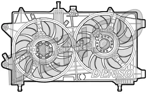 вентилатор, охлаждане на двигателя DENSO DER09043