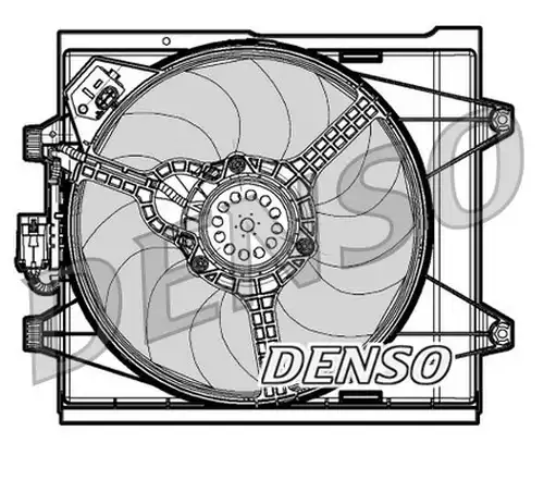 вентилатор, охлаждане на двигателя DENSO DER09048