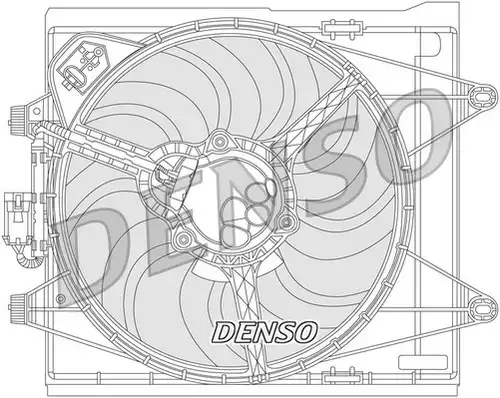 вентилатор, охлаждане на двигателя DENSO DER09051