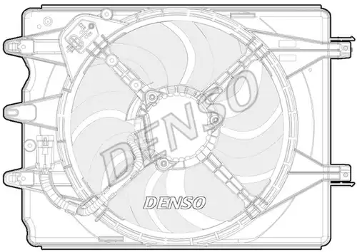 вентилатор, охлаждане на двигателя DENSO DER09068