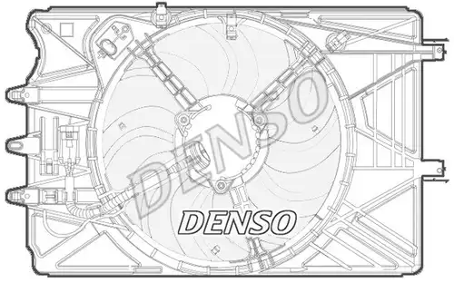 вентилатор, охлаждане на двигателя DENSO DER09070