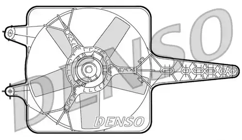 вентилатор, охлаждане на двигателя DENSO DER09071