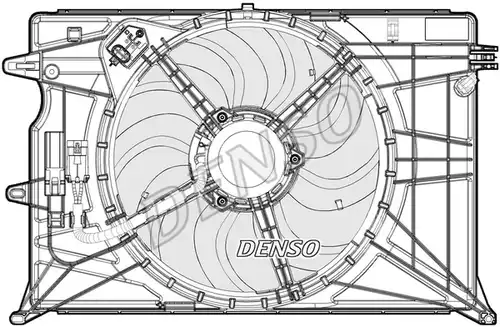 вентилатор, охлаждане на двигателя DENSO DER09073