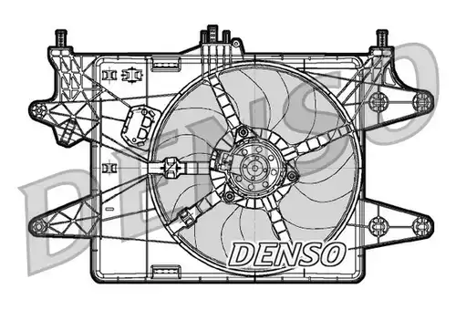 вентилатор, охлаждане на двигателя DENSO DER09081