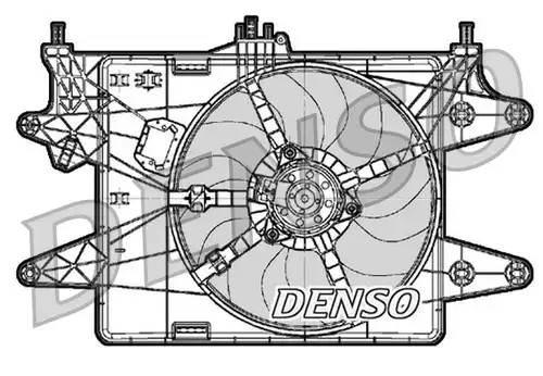 вентилатор, охлаждане на двигателя DENSO DER09083