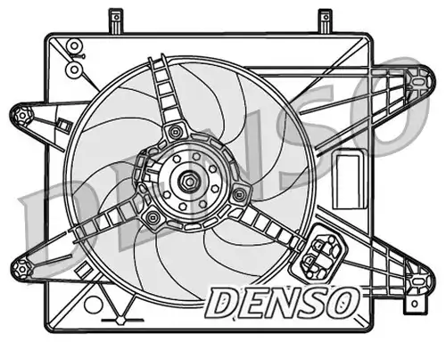 вентилатор, охлаждане на двигателя DENSO DER09088