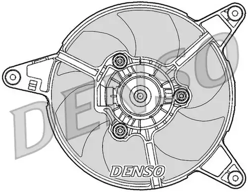вентилатор, охлаждане на двигателя DENSO DER09090