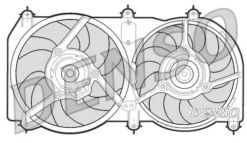 вентилатор, охлаждане на двигателя DENSO DER09246