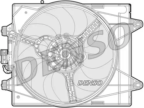 вентилатор, охлаждане на двигателя DENSO DER13004