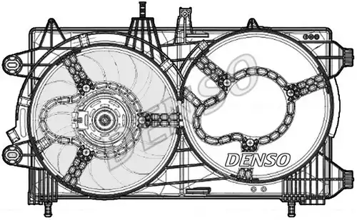 вентилатор, охлаждане на двигателя DENSO DER13012