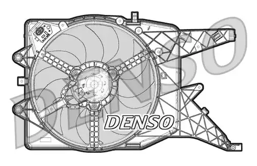 вентилатор, охлаждане на двигателя DENSO DER20010