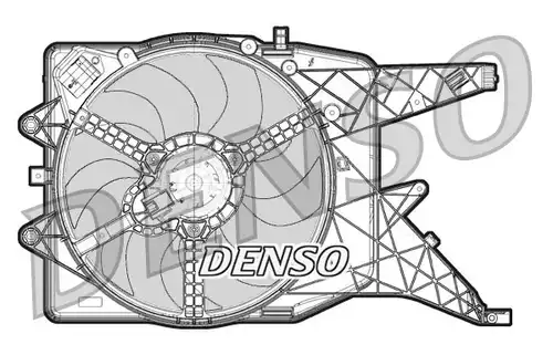 вентилатор, охлаждане на двигателя DENSO DER20011