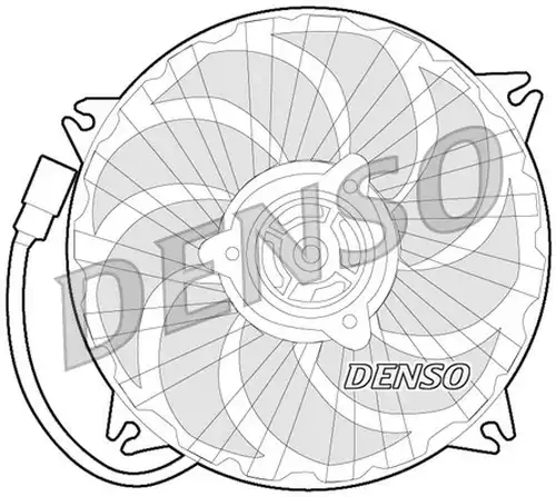 вентилатор, охлаждане на двигателя DENSO DER21017