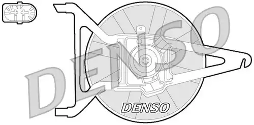 вентилатор, охлаждане на двигателя DENSO DER21020