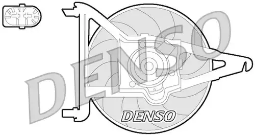 вентилатор, охлаждане на двигателя DENSO DER21021