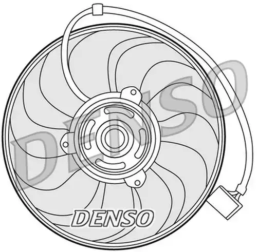 вентилатор, охлаждане на двигателя DENSO DER27001