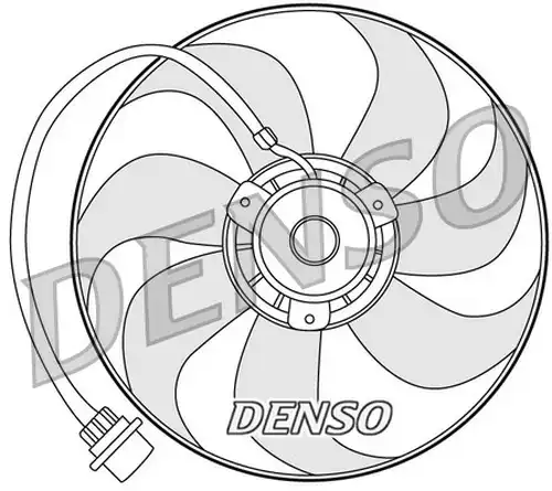 вентилатор, охлаждане на двигателя DENSO DER32001