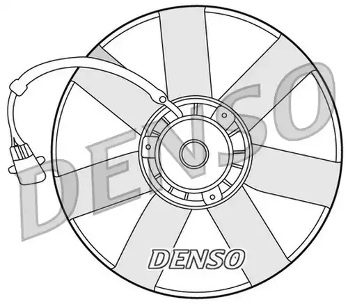 вентилатор, охлаждане на двигателя DENSO DER32002