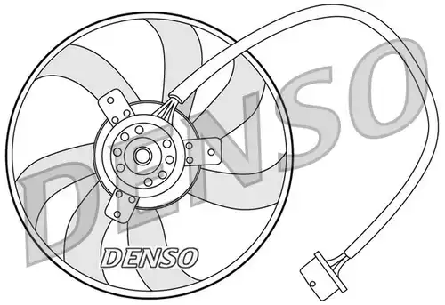 вентилатор, охлаждане на двигателя DENSO DER32003