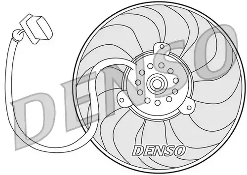 вентилатор, охлаждане на двигателя DENSO DER32004