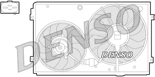 вентилатор, охлаждане на двигателя DENSO DER32011