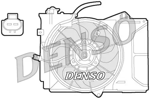 вентилатор, охлаждане на двигателя DENSO DER50001