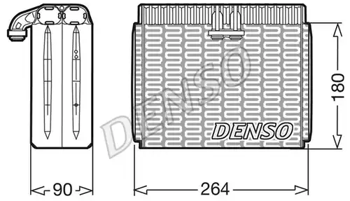 изпарител, климатична система DENSO DEV01002