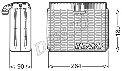 изпарител, климатична система DENSO DEV01010