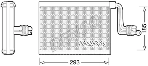 изпарител, климатична система DENSO DEV05002