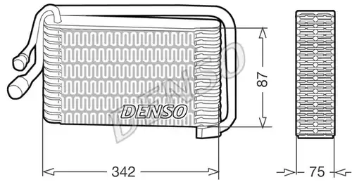 изпарител, климатична система DENSO DEV09001