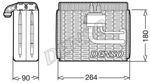 изпарител, климатична система DENSO DEV09004