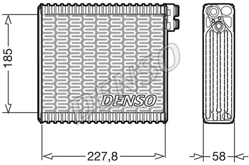 изпарител, климатична система DENSO DEV09011