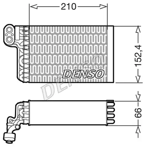 изпарител, климатична система DENSO DEV09015