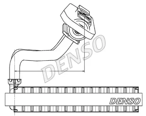 изпарител, климатична система DENSO DEV09020