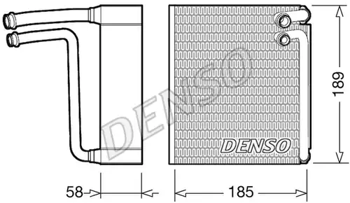 изпарител, климатична система DENSO DEV09025