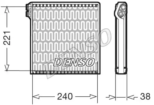 изпарител, климатична система DENSO DEV09102