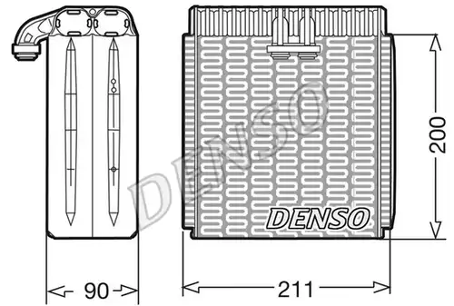 изпарител, климатична система DENSO DEV12001