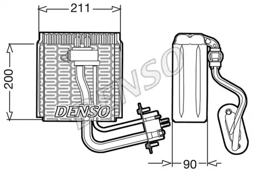 изпарител, климатична система DENSO DEV12002