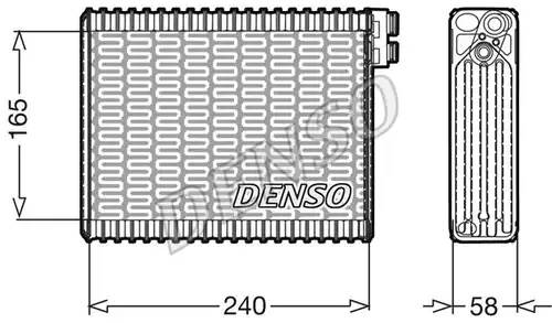 изпарител, климатична система DENSO DEV21004