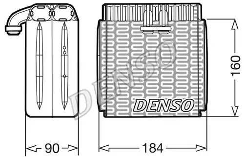 изпарител, климатична система DENSO DEV23001