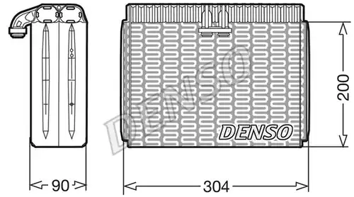 изпарител, климатична система DENSO DEV23004