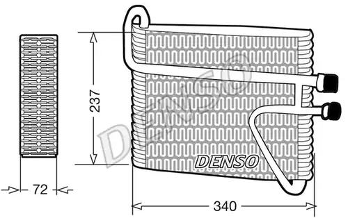изпарител, климатична система DENSO DEV33002