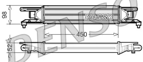 интеркулер (охладител за въздуха на турбината) DENSO DIT01001