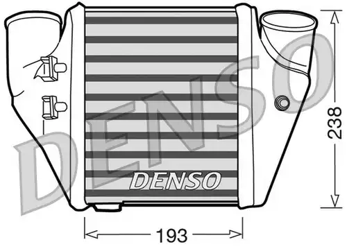 интеркулер (охладител за въздуха на турбината) DENSO DIT02006